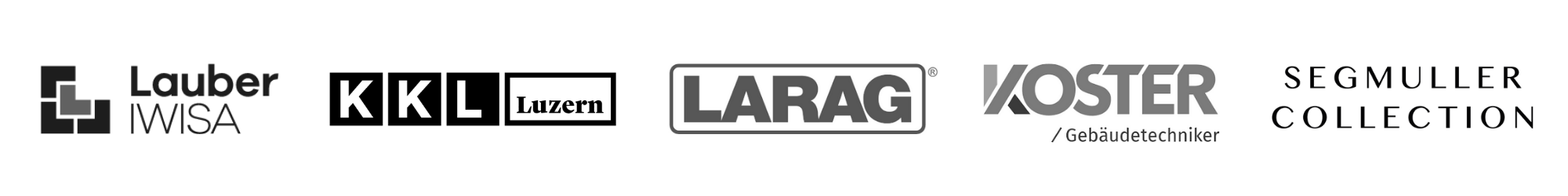 Logo KKL, Logo LARAG, Logo Koster